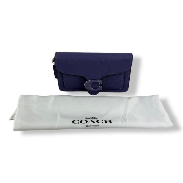 Coach Tabby Wallet On Chain Purple Leather Handbag - Lux Central