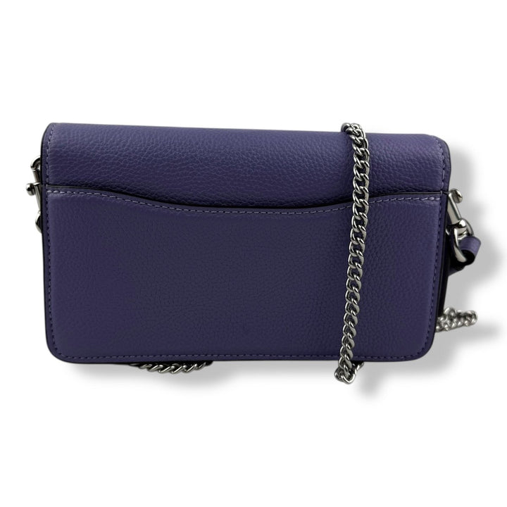 Coach Tabby Wallet On Chain Purple Leather Handbag - Lux Central