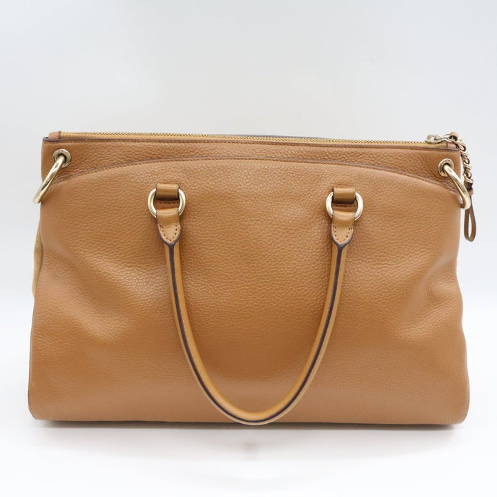 Coach Tan Mia Satchel Bag - Lux Central