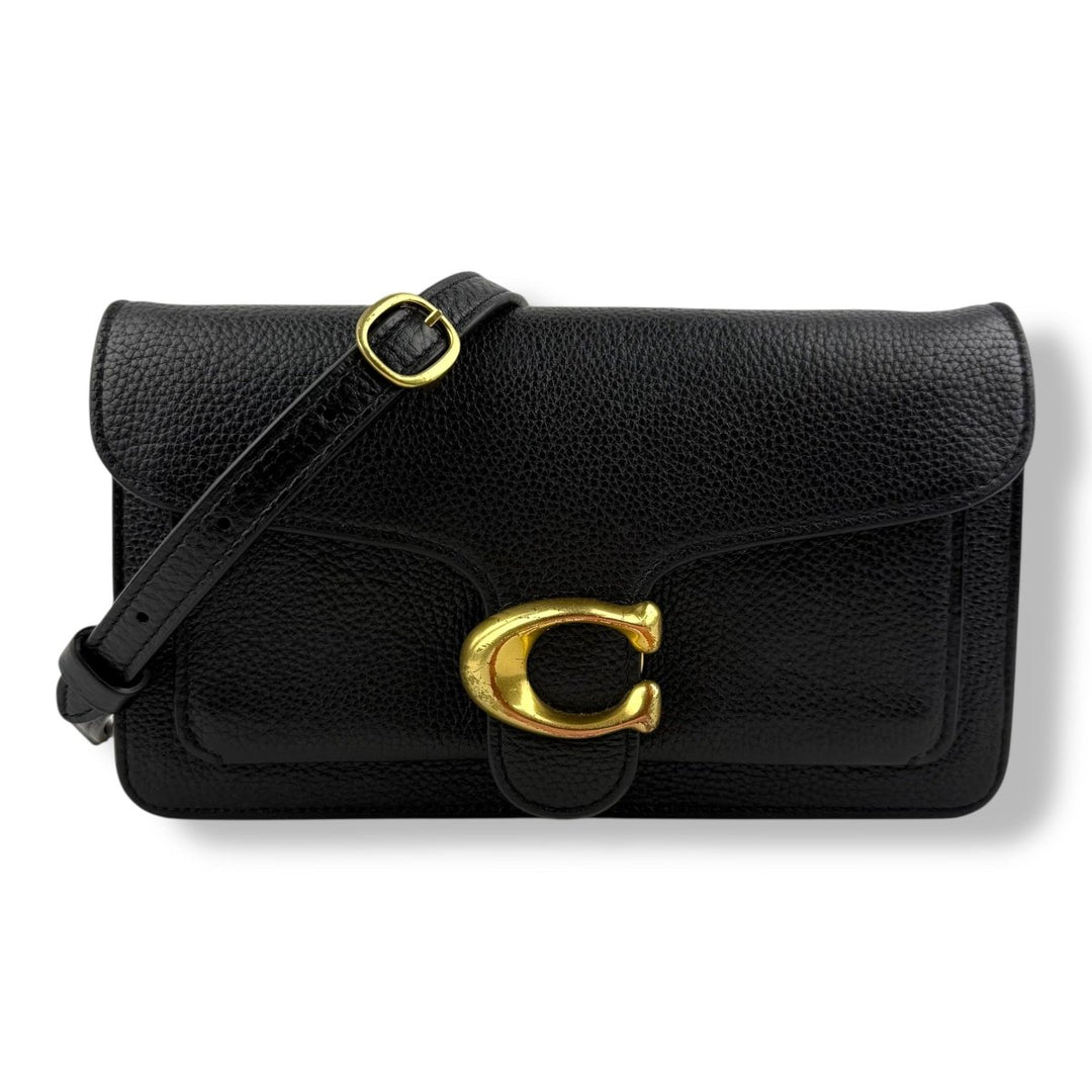 Coach Wallet On Chain Black Leather Handbag - Lux Central