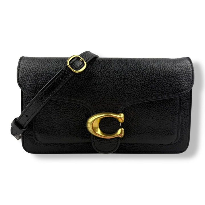Coach Wallet On Chain Black Leather Handbag - Lux Central