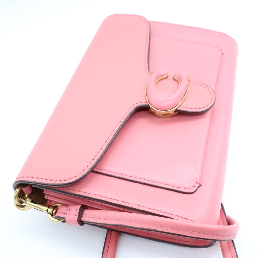 Coach Wallet On Chain Pink Leather Handbag - Lux Central