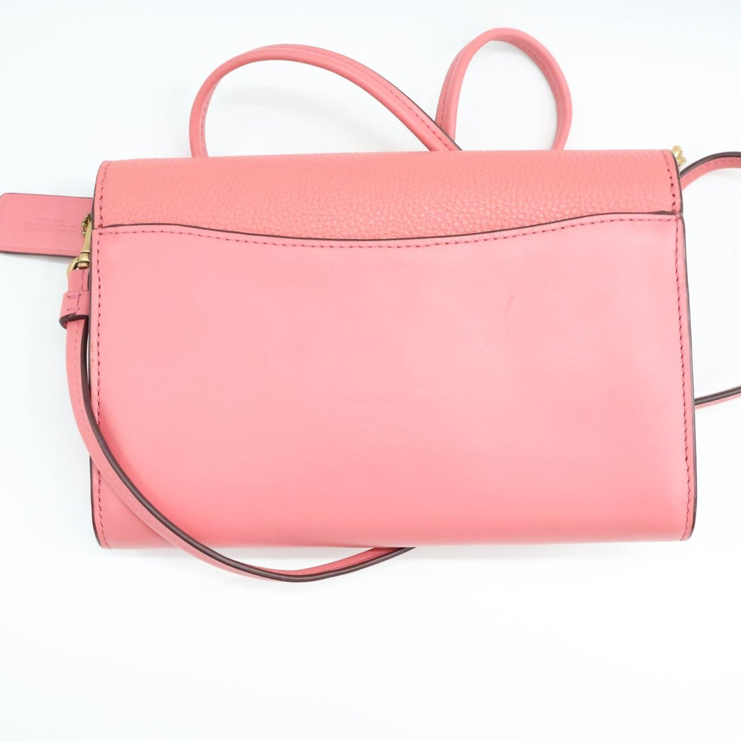 Coach Wallet On Chain Pink Leather Handbag - Lux Central