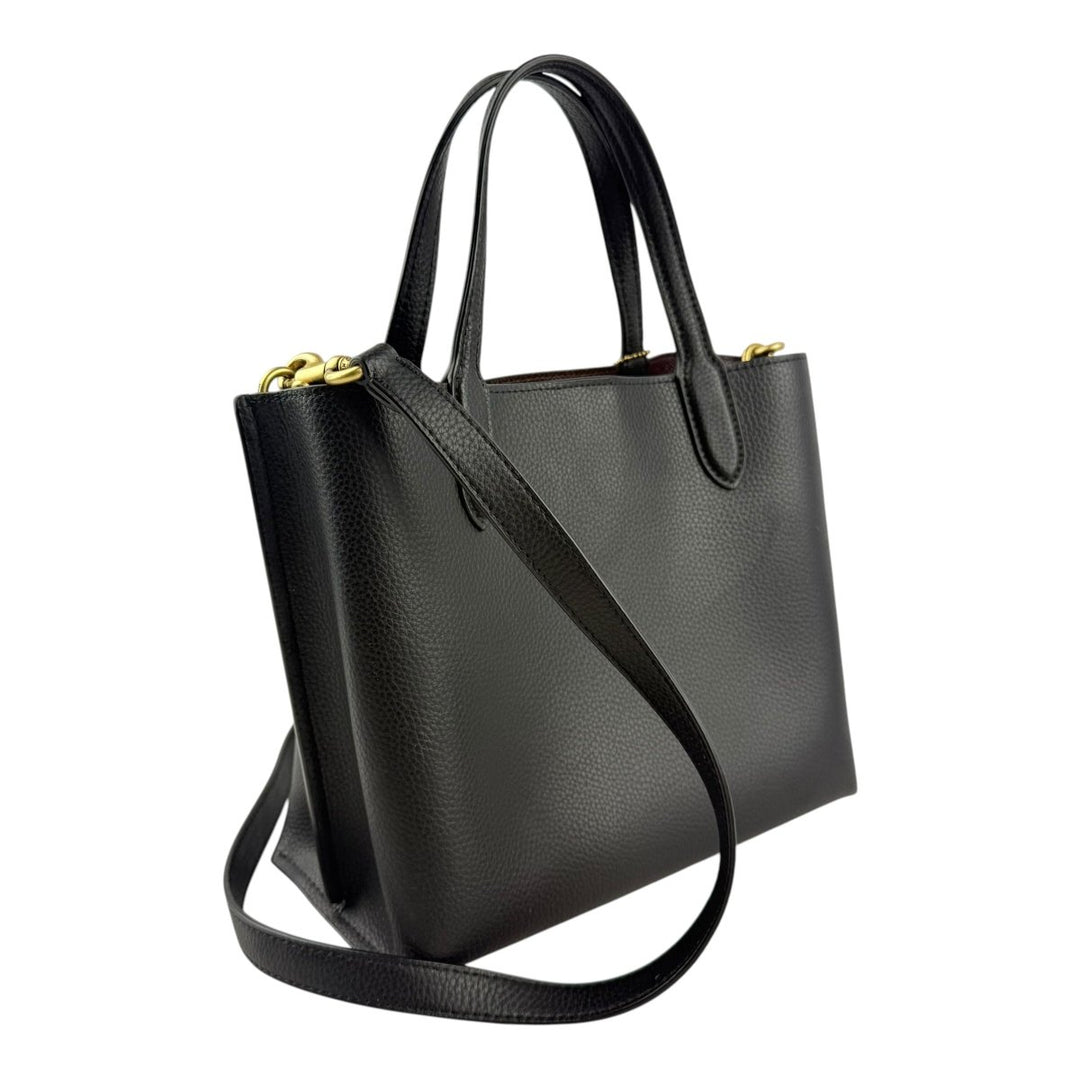 Coach Willow 24 Black Leather Tote Bag - Lux Central