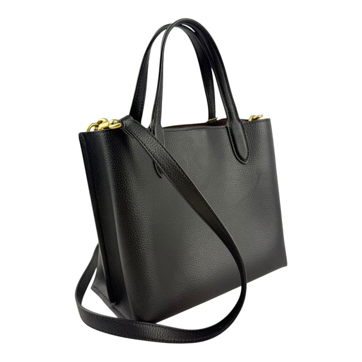 Coach Willow 24 Black Leather Tote Bag - Lux Central