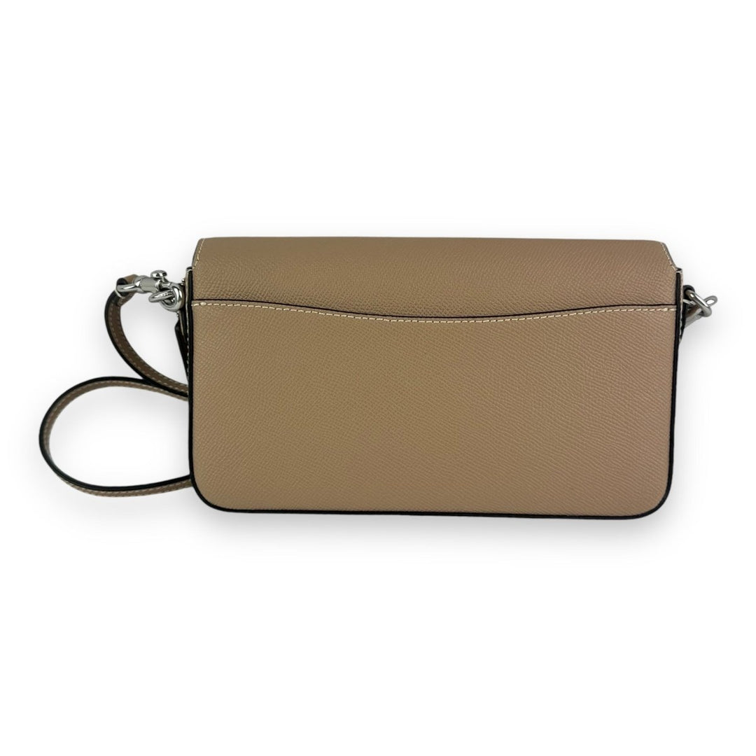 Coach Wyn Beige Crossgrain Crossbody Leather Handbag - Lux Central