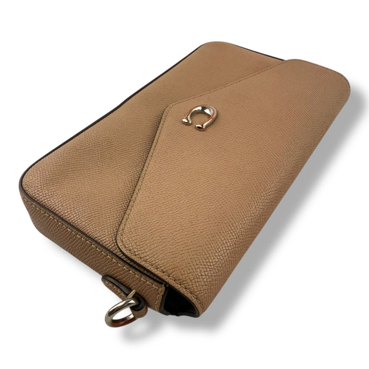Coach Wyn Beige Leather Crossbody Handbag - Lux Central