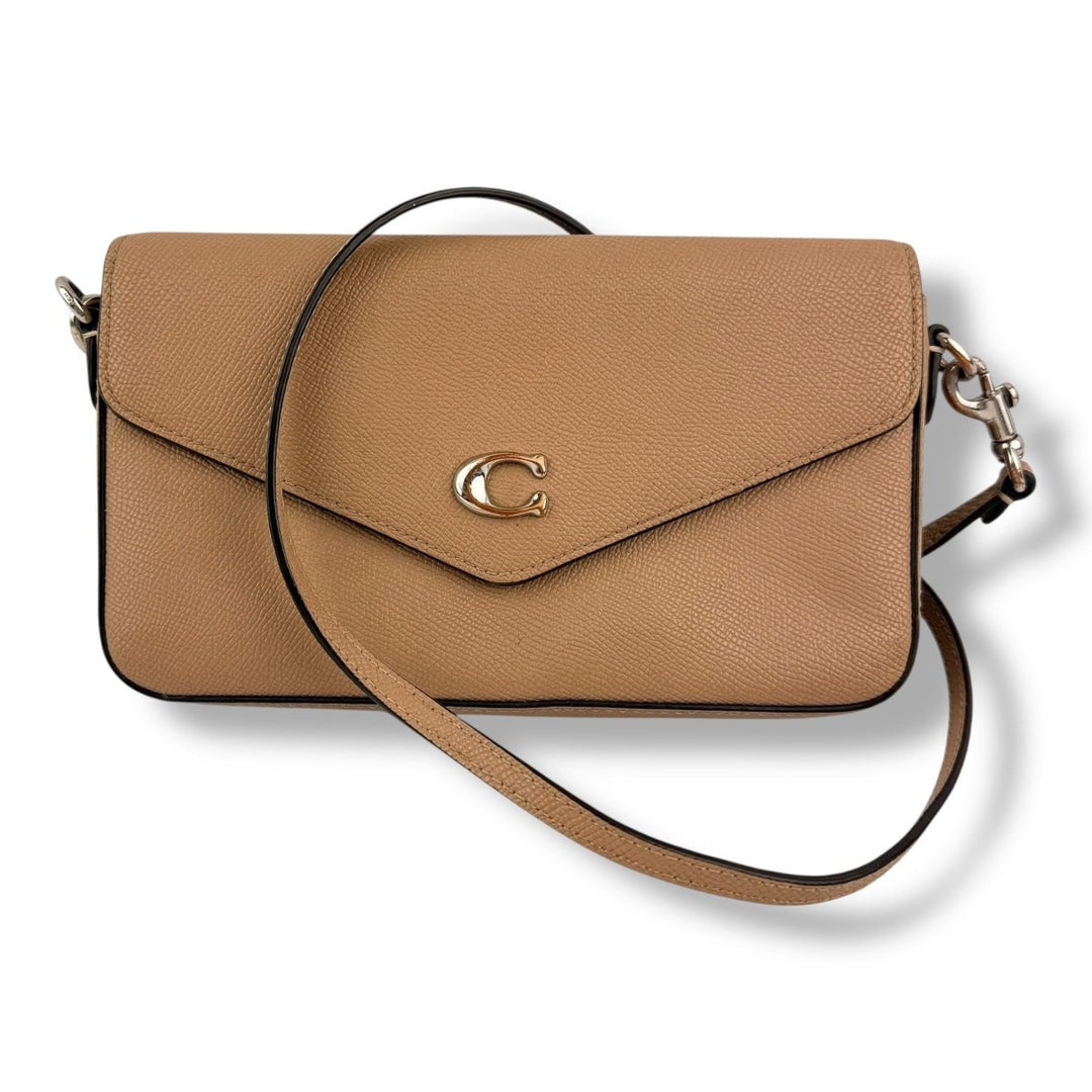 Coach Wyn Beige Leather Crossbody Handbag - Lux Central