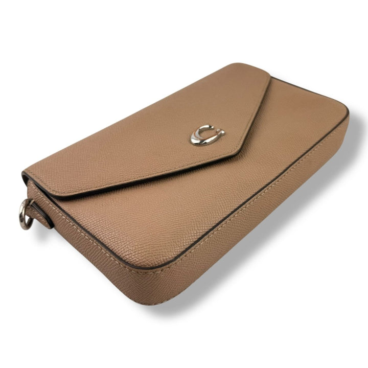 Coach Wyn Beige Leather Crossbody Handbag - Lux Central