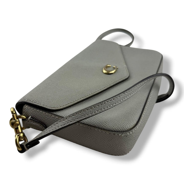 Coach Wyn Grey Leather Crossbody Handbag - Lux Central