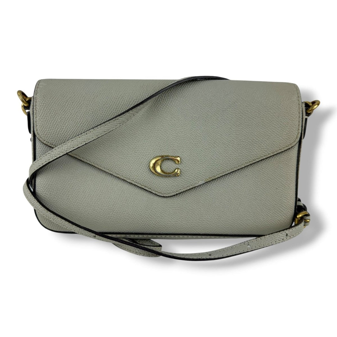 Coach Wyn Grey Leather Crossbody Handbag - Lux Central