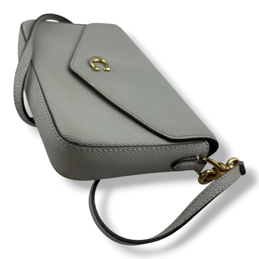 Coach Wyn Grey Leather Crossbody Handbag - Lux Central
