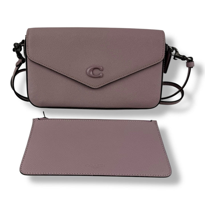 Coach Wyn Lilac Leather Crossbody Handbag - Lux Central