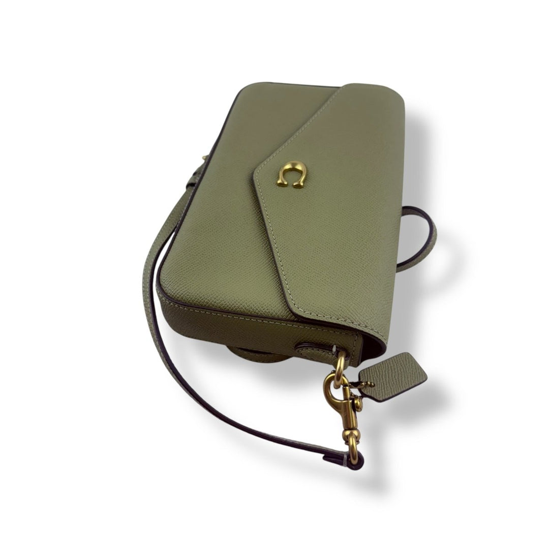 Coach Wyn Olive Leather Crossbody Handbag - Lux Central