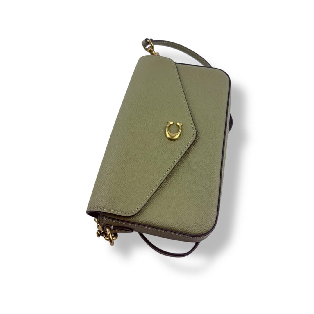 Coach Wyn Olive Leather Crossbody Handbag - Lux Central
