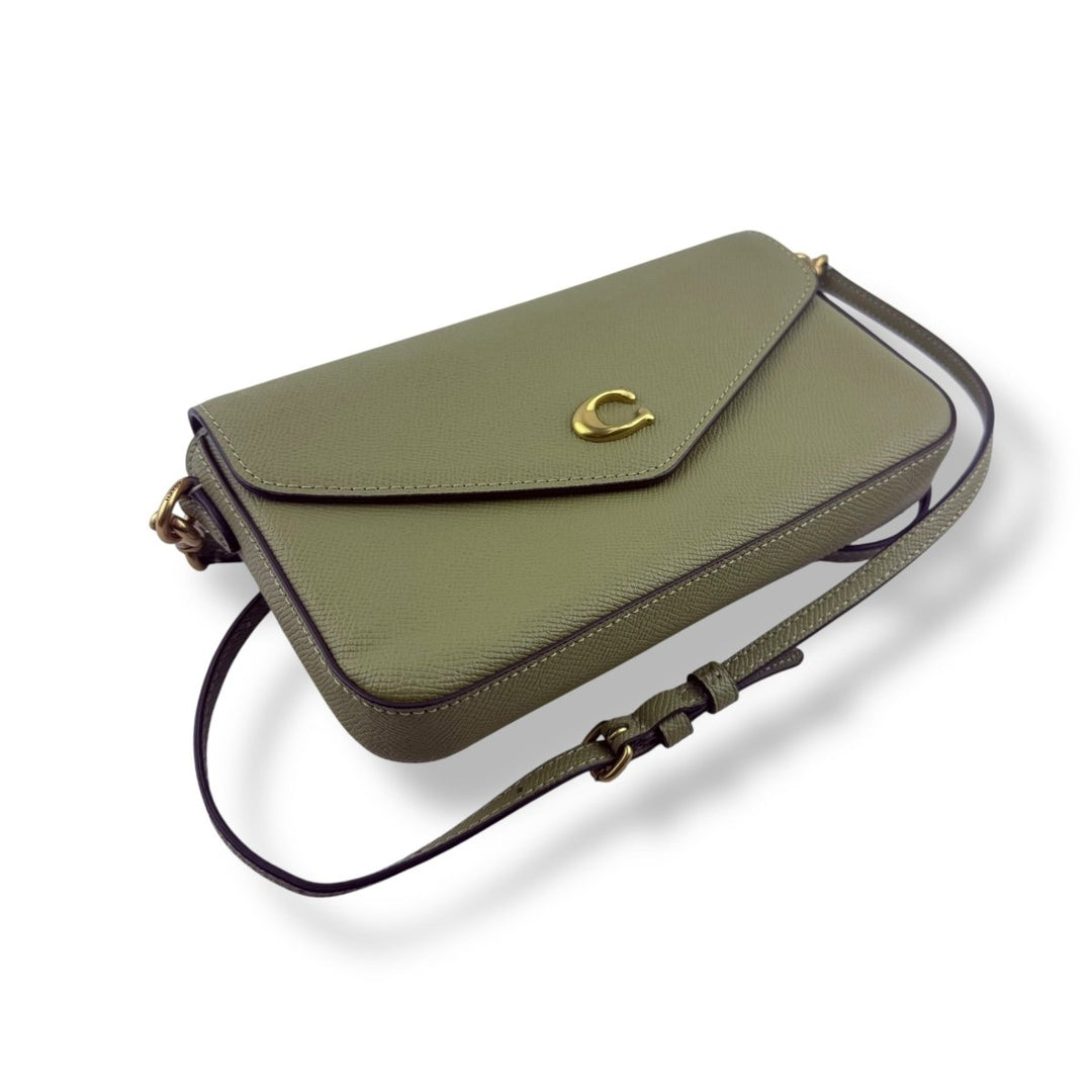 Coach Wyn Olive Leather Crossbody Handbag - Lux Central