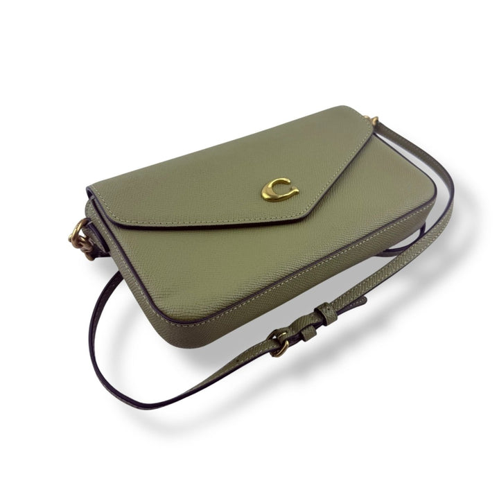 Coach Wyn Olive Leather Crossbody Handbag - Lux Central