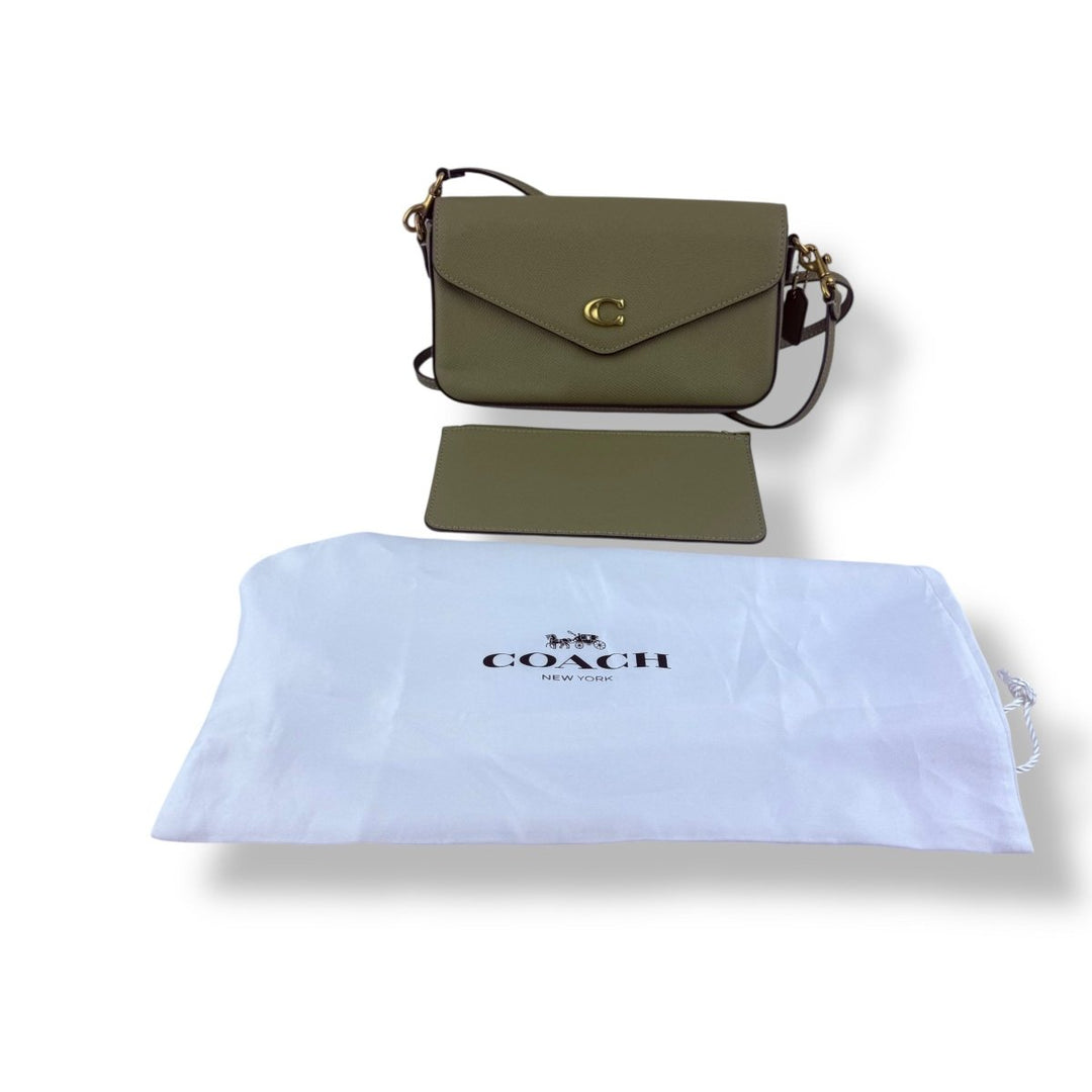 Coach Wyn Olive Leather Crossbody Handbag - Lux Central
