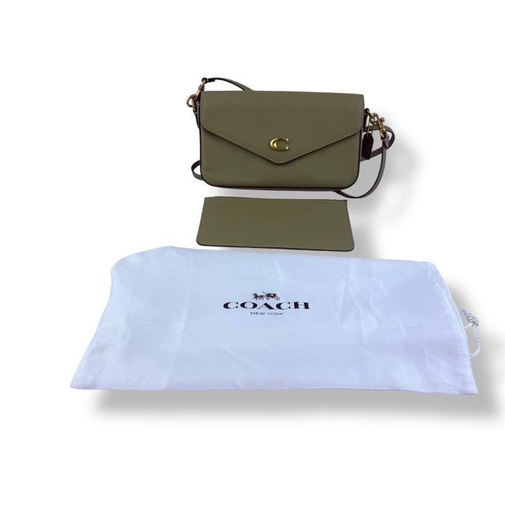 Coach Wyn Olive Leather Crossbody Handbag - Lux Central