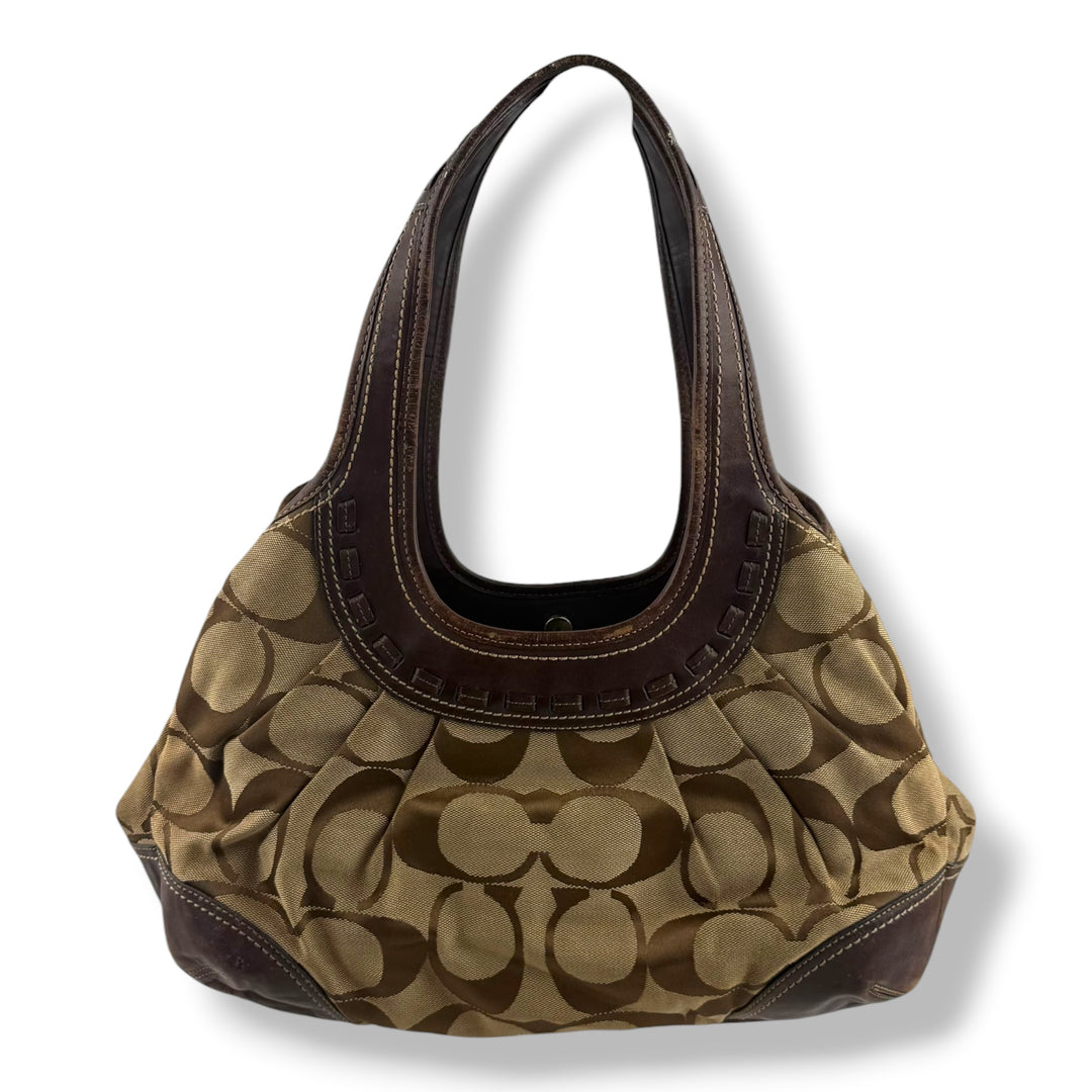 Coach Ergo Beige Signature Hobo Tote Handbag