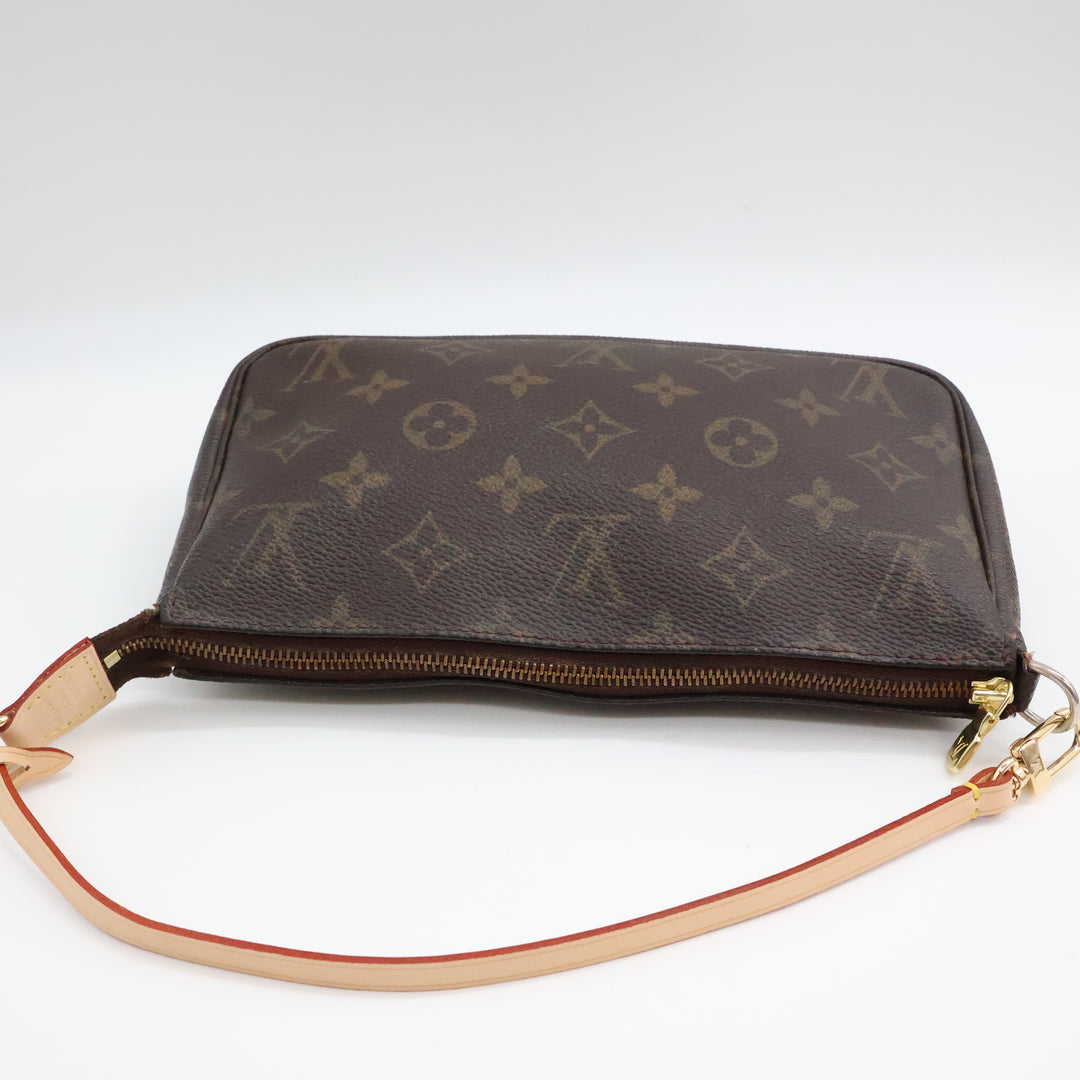 Louis Vuitton Pochette Accessories Brown Monogram Clutch Bag