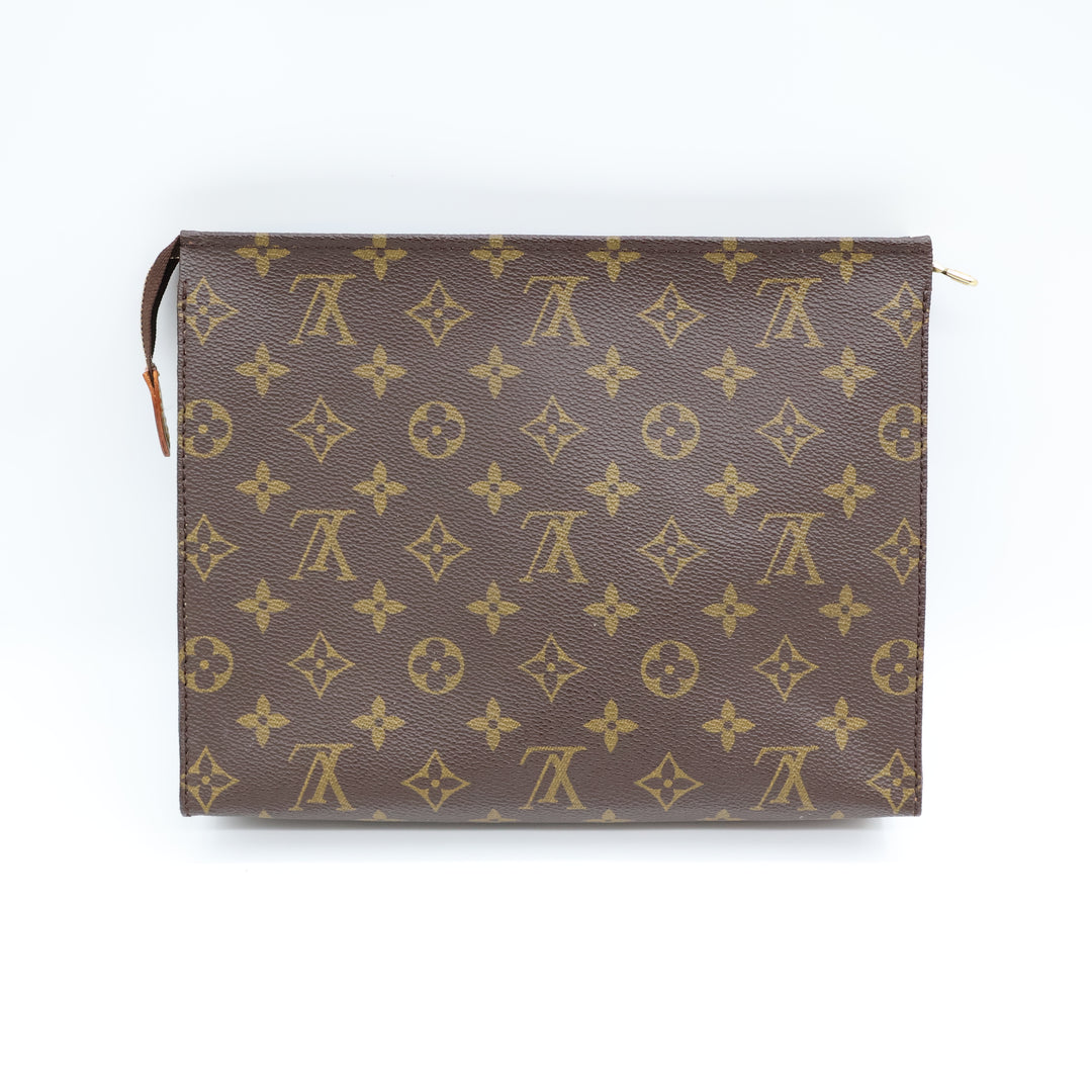 Louis Vuitton Vintage Brown Monogram Toiletry Pouch 26 Bag