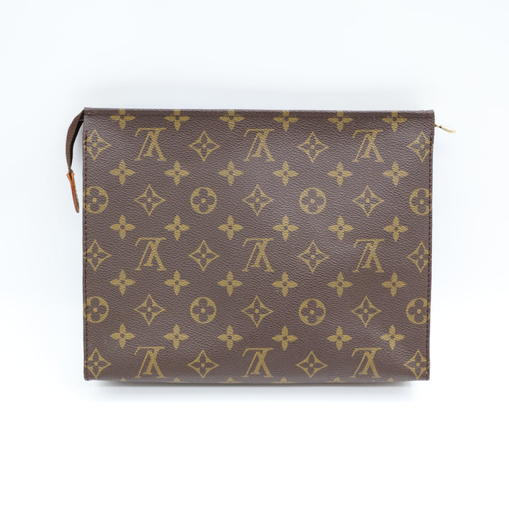 Louis Vuitton Vintage Brown Monogram Toiletry Pouch 26 Bag