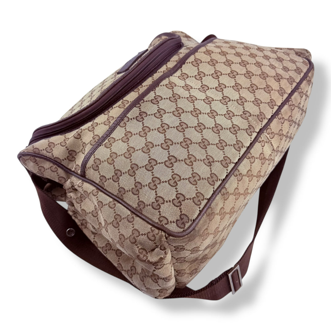 Gucci GG Canvas Beige Large Baby Changing Bag