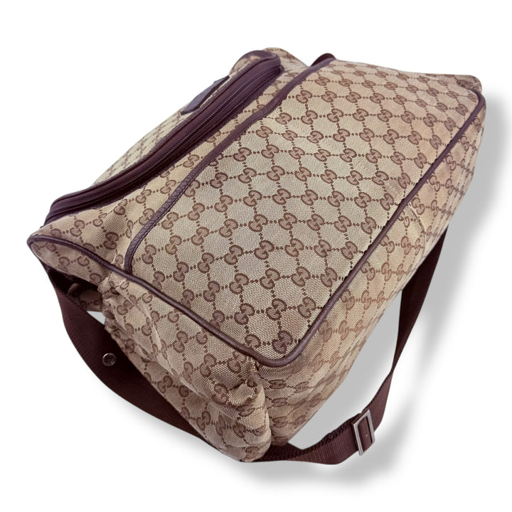 Gucci GG Canvas Beige Large Baby Changing Bag