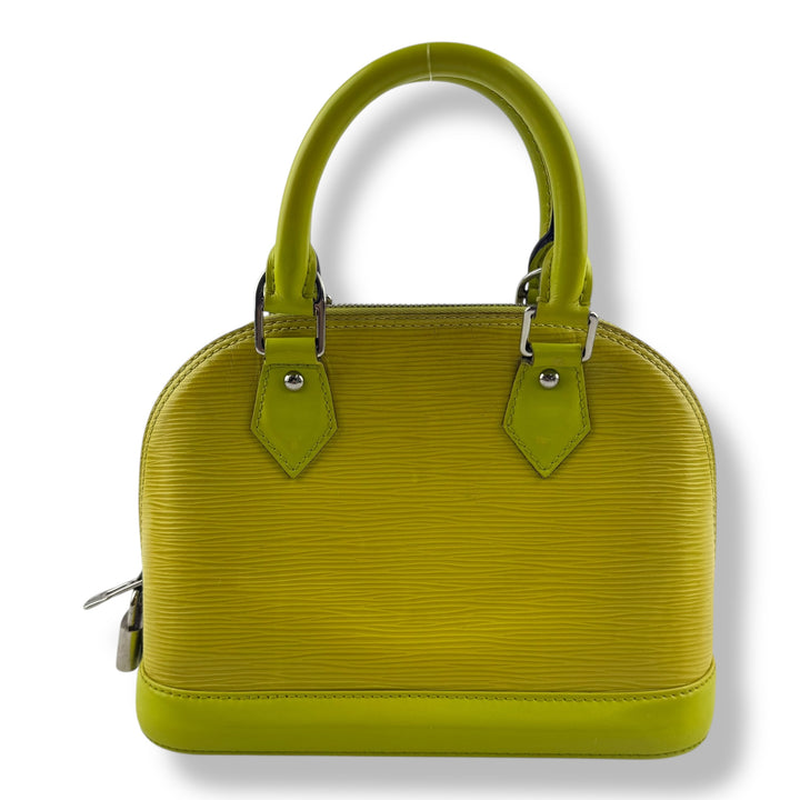 Louis Vuitton Alma BB Epi Leather Yellow Handbag