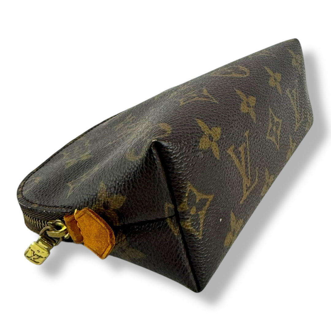Louis Vuitton Brown Monogram PM Travel Cosmetic Pouch