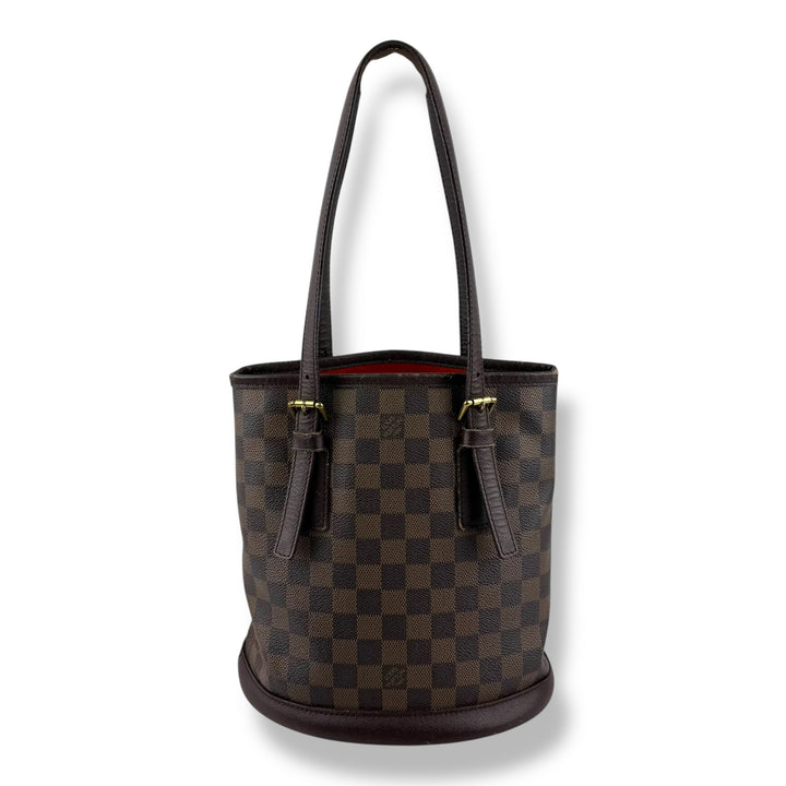 Louis Vuitton PM Bucket Tote Brown Damier Handbag