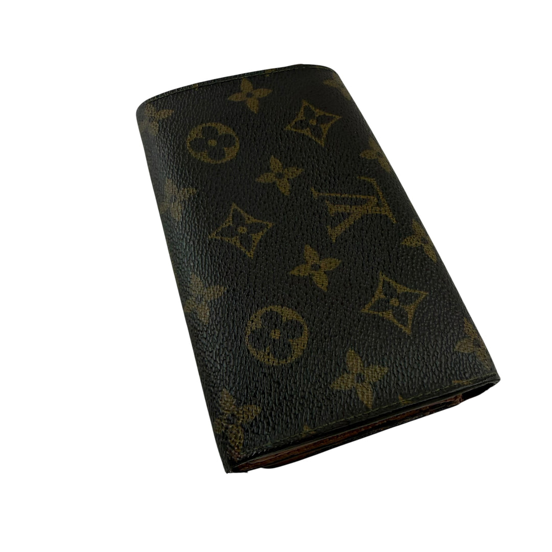 Louis Vuitton Vintage Brown Monogram Zippy Clip Purse 7725