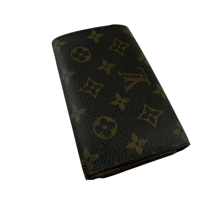 Louis Vuitton Vintage Brown Monogram Zippy Clip Purse 7725