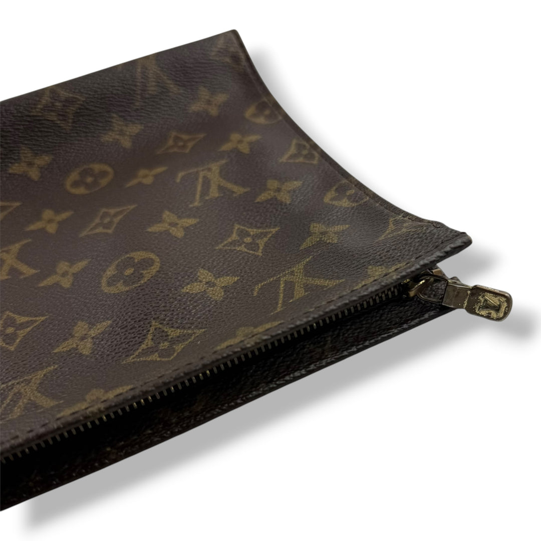 Louis Vuitton Vintage Brown Monogram Toiletry Pouch 26 Bag