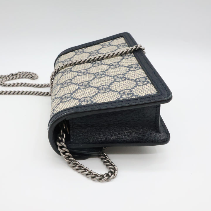Gucci GG Dionysus Navy/Beige Super Mini Handbag