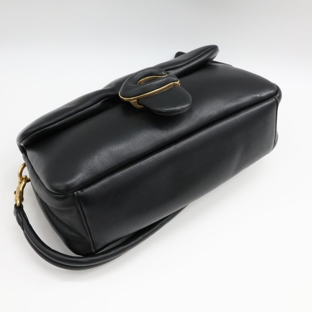 Coach Pillow Tabby 26 Black Leather Handbag