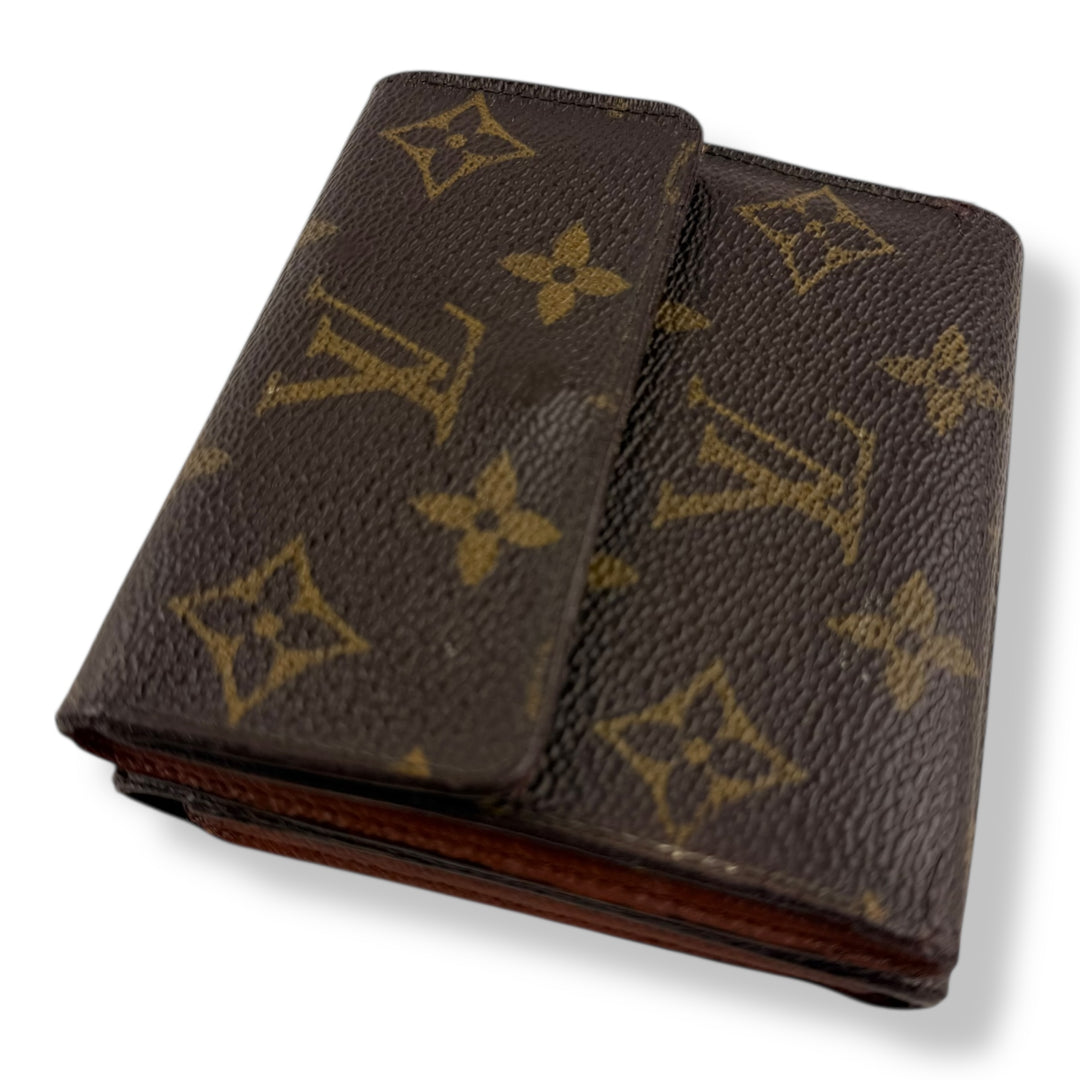 Louis Vuitton Vintage Brown Monogram Compact Bifold Wallet Purse