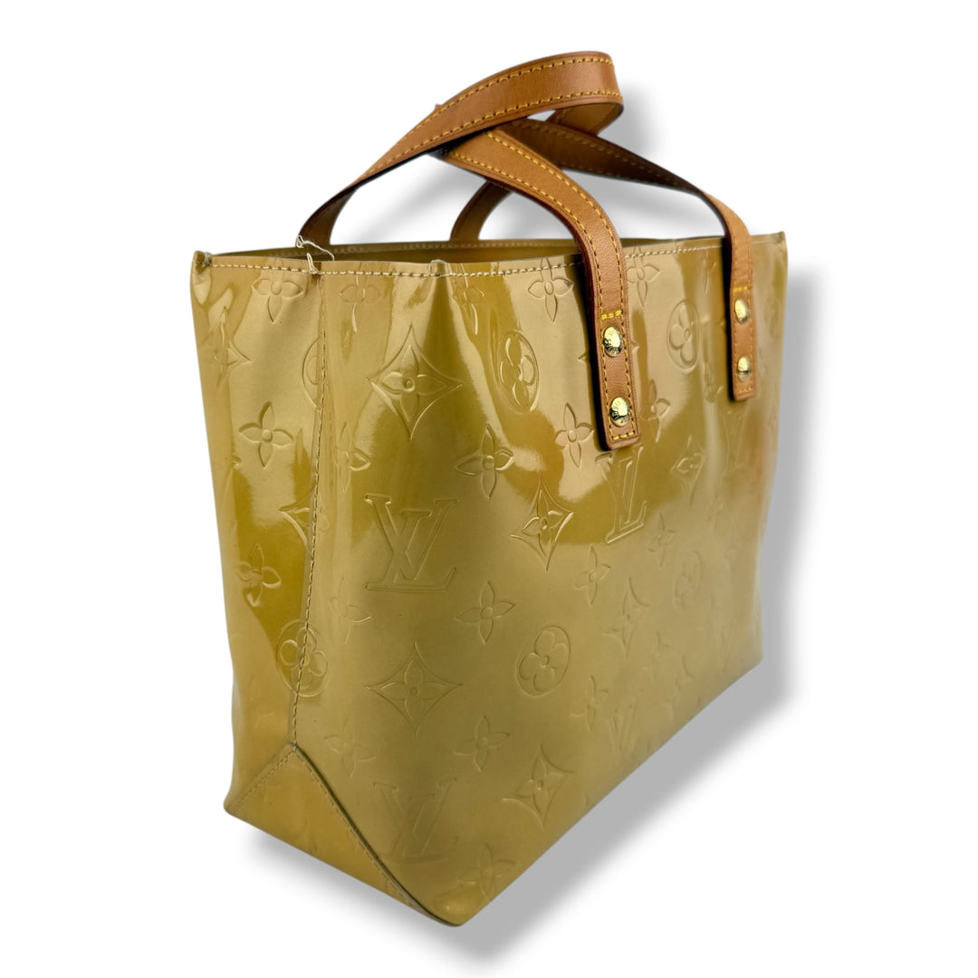 Louis Vuitton Beige Vernis Reade PM Tote