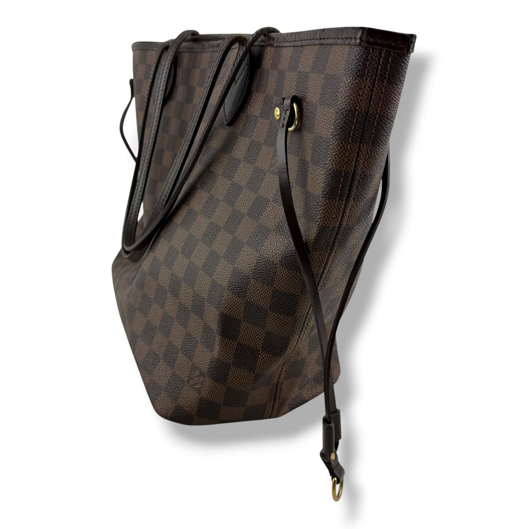 Louis Vuitton Brown Damier Neverfull MM Handbag