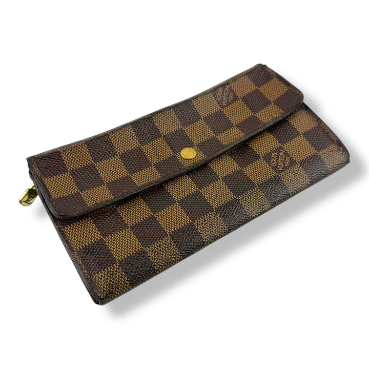 Louis Vuitton Sarah Brown Damier Femme Wallet