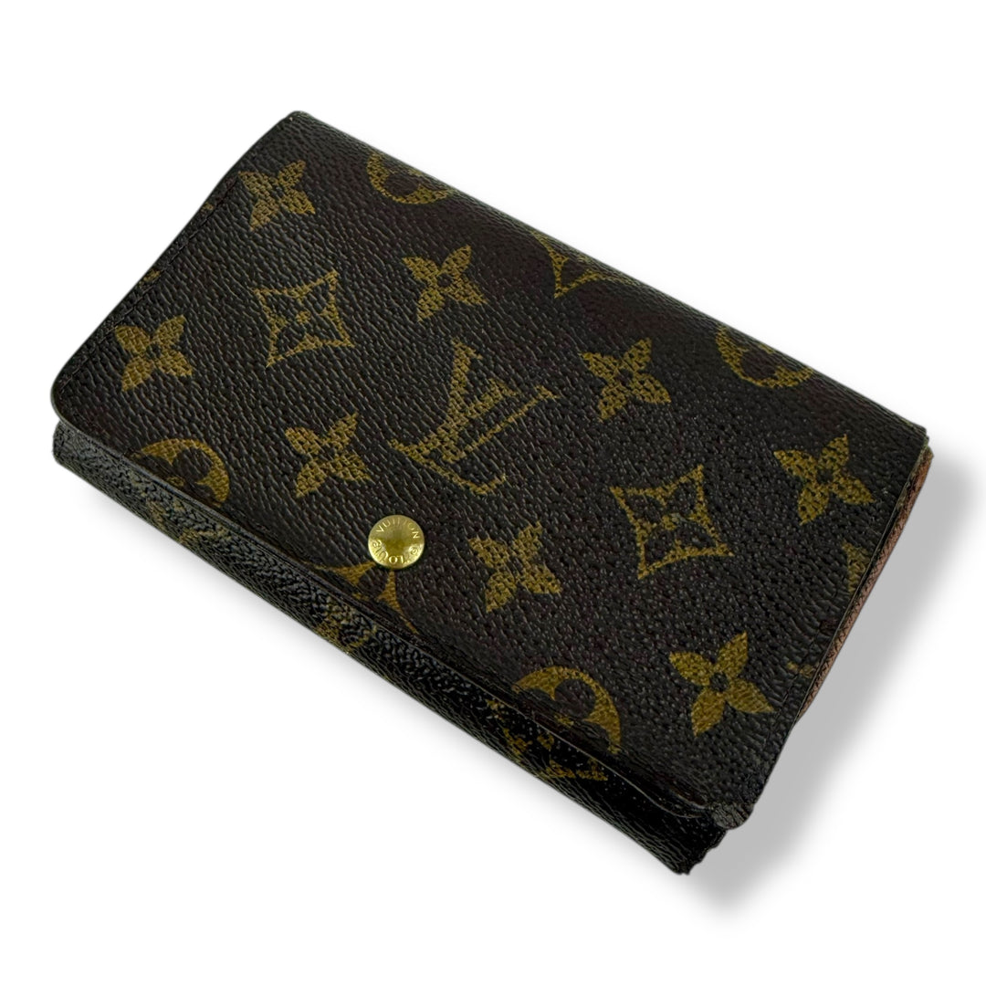 Louis Vuitton Brown Monogram Zippy Clip Purse