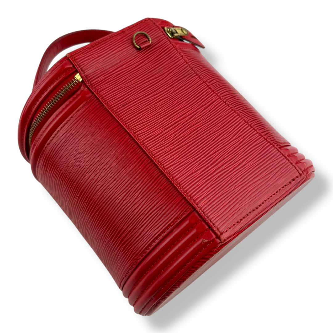Louis Vuitton Red Epi Leather Cannes Handbag