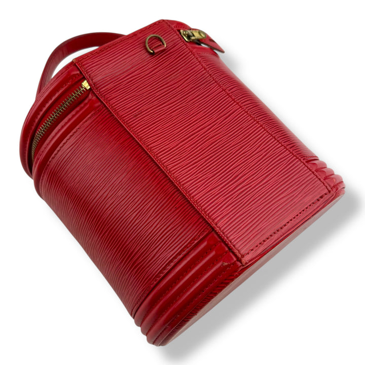 Louis Vuitton Red Epi Leather Cannes Handbag