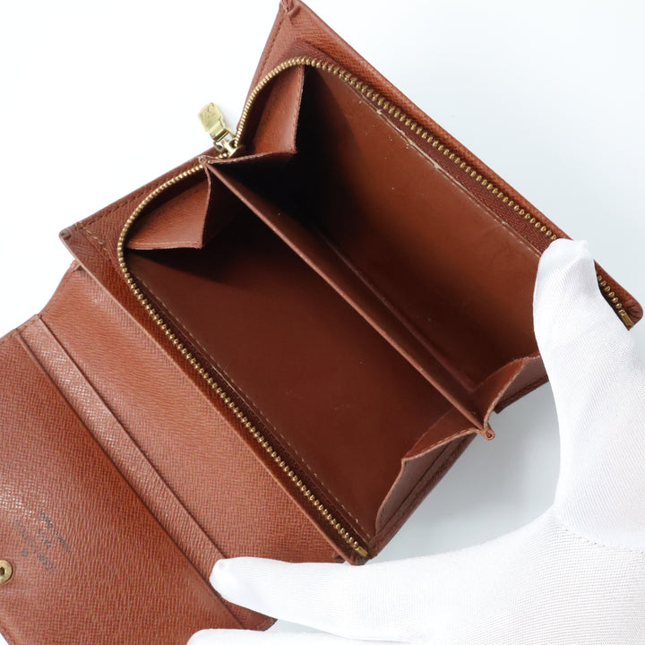 Louis Vuitton Brown Monogram Small Zippy Purse 8594