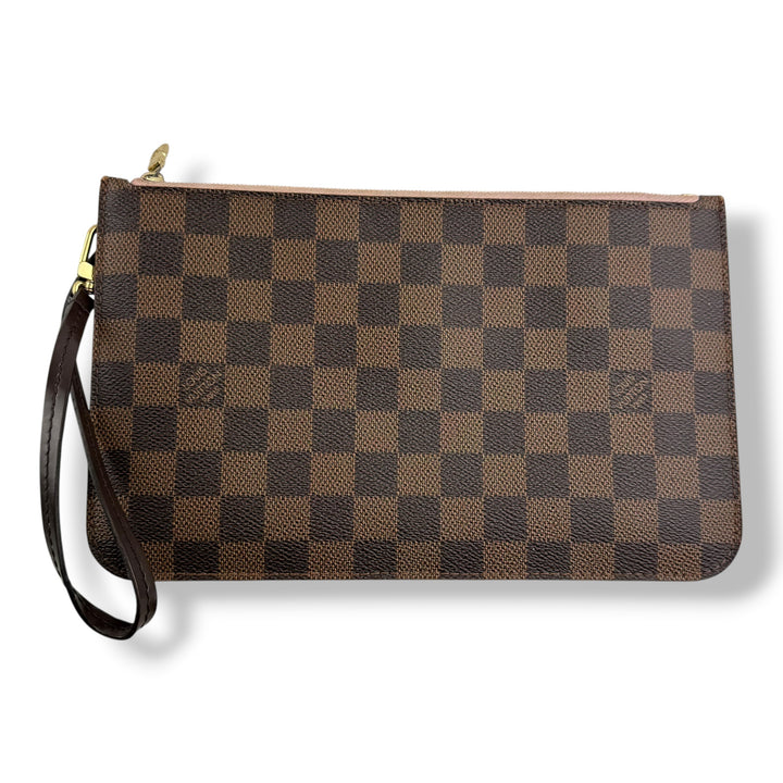 Louis Vuitton Damier Ebene Neverfull MM Clutch Pouch