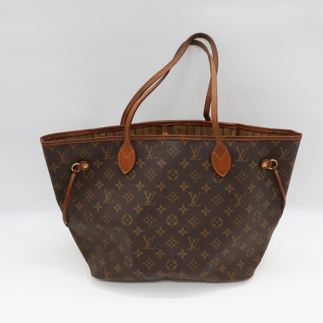 Louis Vuitton Brown Monogram Neverfull MM Handbag