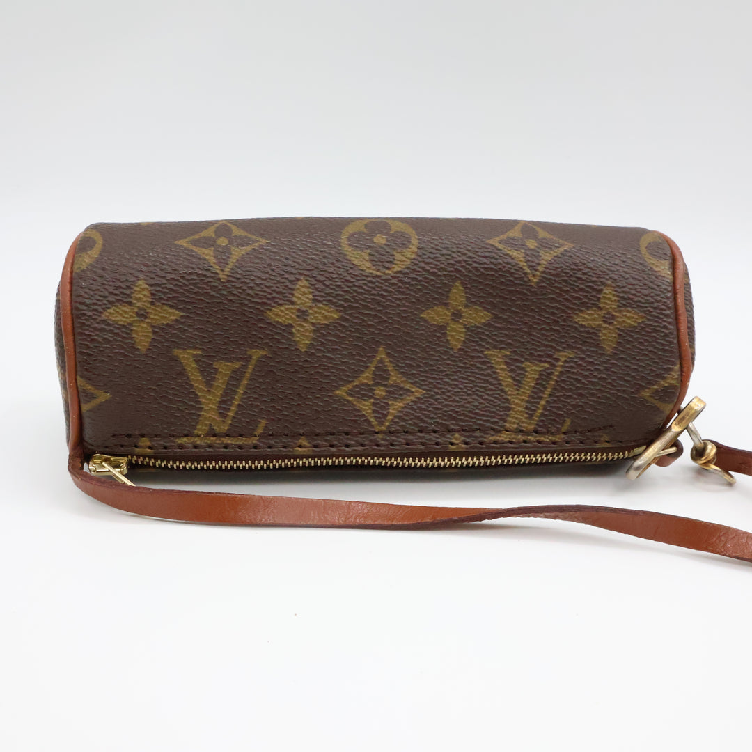 Louis Vuitton Vintage Brown Monogram Mini Papillon Pouch