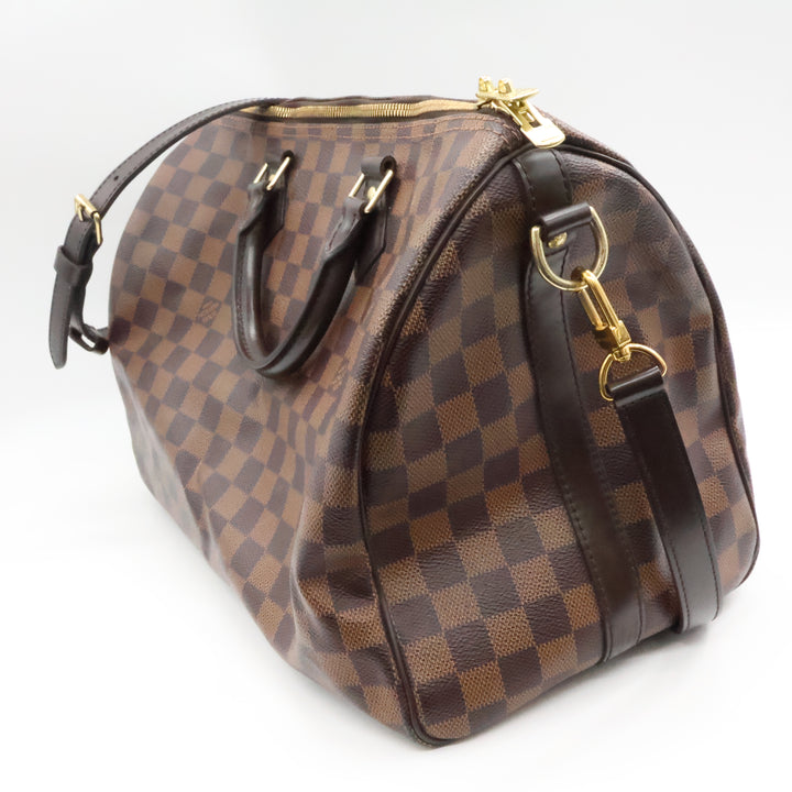 Louis Vuitton Damier Ebene Brown Speedy Bandouliere 35 Handbag