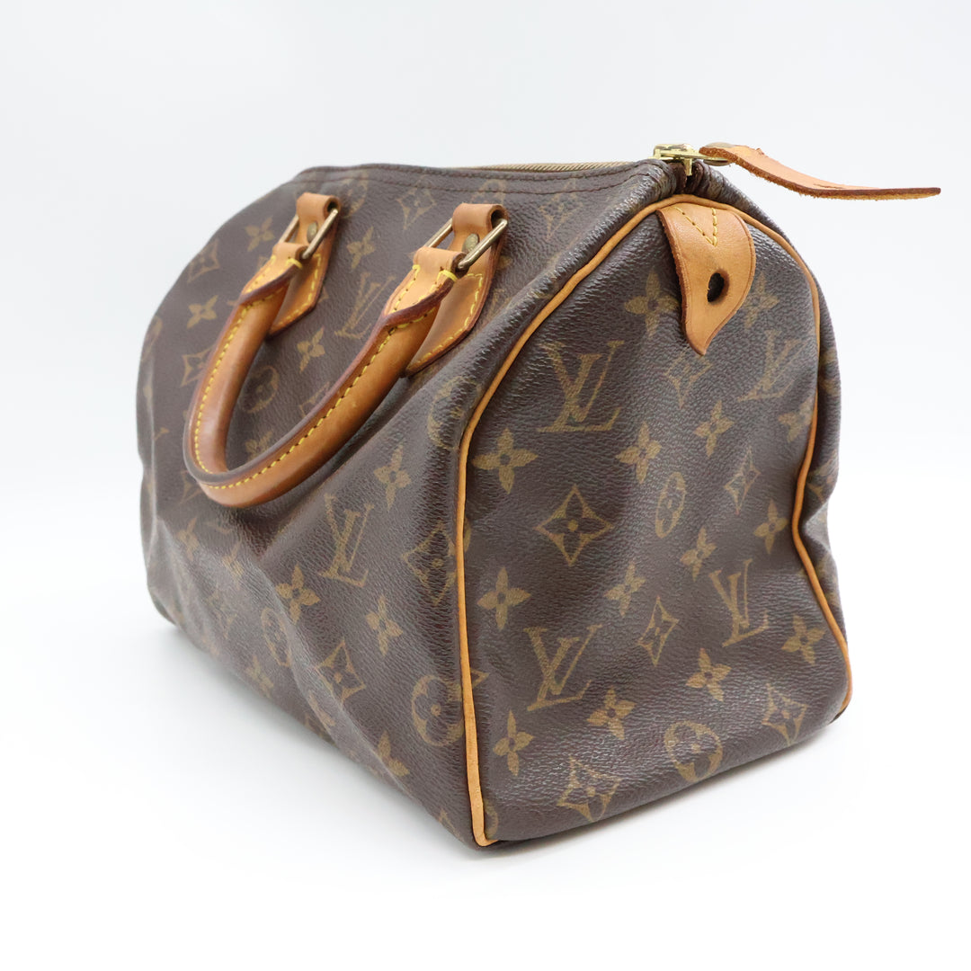 Louis Vuitton Vintage Brown Monogram Speedy 25 Handbag